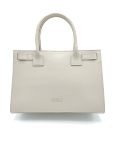 Women's white leather bag 