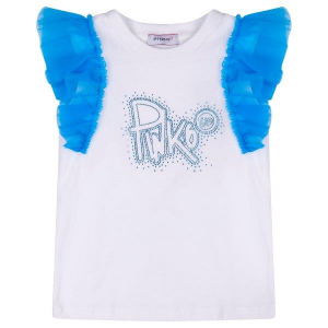 Pinko Up T-shirt da bambina bianca.