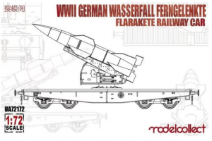 WWII German Wasserfall Ferngelenkte Flakrakete Railway Car