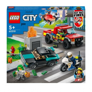 Lego City 60319 - Soccorso Antincendio e Inseguimento della Polizia