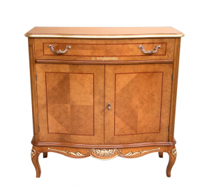 Inlaid shaped sideboard