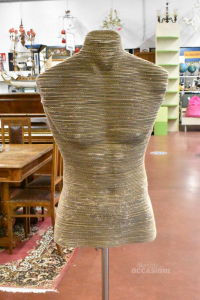 Mannequin In Carton Laserato With Pedestal Extendable Man Size.48