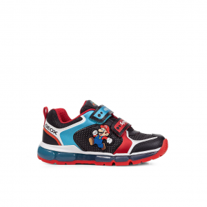 Sneakers rosso/nere Super Mario Geox
