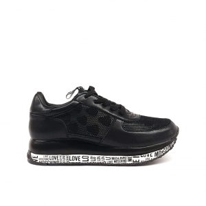 Sneakers nere con rete Love Moschino