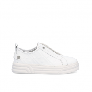 Sneakers Slip-on bianche con logo in rilievo Liu Jo