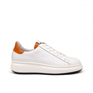 Sneakers bianche/arancio Méliné