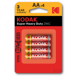 Kodak - Batterie Stilo AA Super Heavy Duty Zinc 