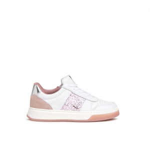 Sneakers basket bianche/rosa NeroGiardini