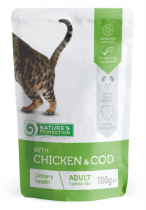 NATURE' S PROTECTION- Bustine Umido Gatto - With Chicken & Cod Urinary Health 100 gr