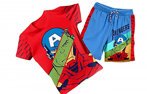 Completo T-shirt con Pantaloncino Avengers da 4 a 10 anni Estate 2022