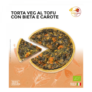 Torta Veg al tofu con bieta e carote