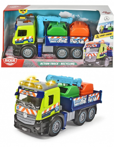 Simba - Dickie Toys Camion Ecologico 26 cm con Luci e Suoni