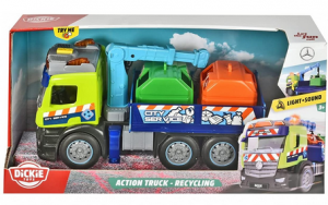 Simba - Dickie Toys Camion Ecologico 26 cm con Luci e Suoni
