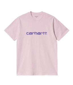 T-Shirt Carhartt Script Pale Quartz Pink