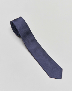 Cravatta blu tinta unita