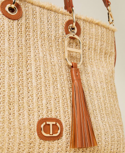 SHOPPING ON LINE TWINSET MILANO BORSA SHOPPER IN RAFFIA NEW COLLECTION SPRING SUMMER 2022
