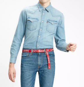  Camicia jeans uomo LEVI'S WESTERN BARSTOW