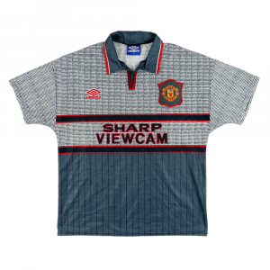 1995-96 Manchester United Maglia Umbro Sharp Away M (Top)
