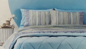 Completo lenzuola matrimoniale Chamonix - Flanella - Azzurro - Voglia di  Casa Mia