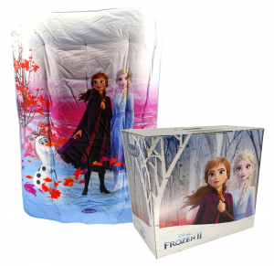 Plaid con stampa digitale Frozen Elsa 110 x 160 cm Disney coperta calda Caleffi