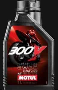 OLIO MOTUL 300V FACTORY LINE ROAD RACING SAE 5W30 4 TEMPI SINTETICO 100% MOTO 104108