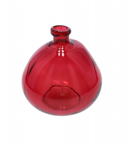Vaso vetro rosso 23 cm