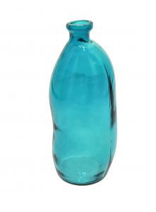 Vaso vetro azzurro 35 cm