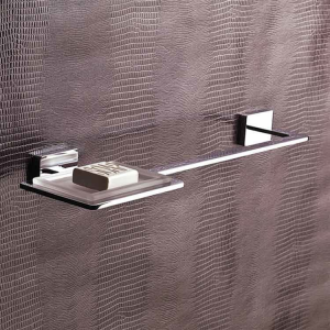 Wall-mounted soap-holder and towel-holder Flat Capannoli