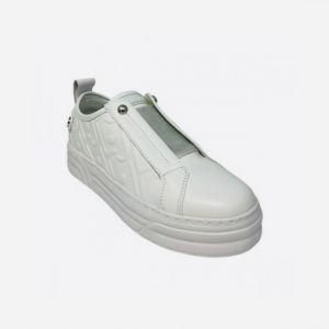 Sneakers bianche logo in rilievo - LIU JO 