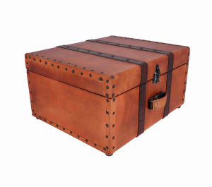 Baule valigia in legno 46*39*23 cm