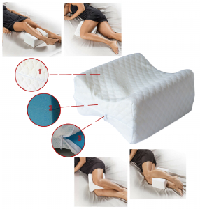 Cuscino Ortopedico per le gambe ergonomico MEMORY COMFORT LEGS bacino schiena