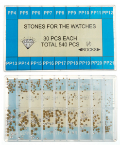 STRASS ASSOTIMENTO di 540 pietre zirconi bianchi x orologi gioielli - 30pz in 18 misure