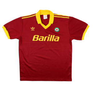 1991-92 Roma Maglia Adidas Barilla Home L (Top)