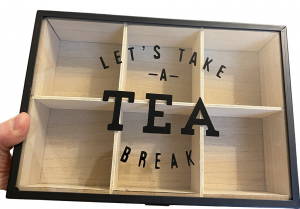 Scatola da Tè a 6 Vani Let's Take a Tea Break