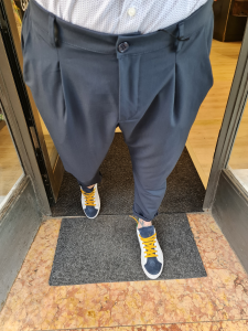 Pantalone doppia pance blu 