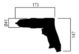 Trapano a pistola pneumatico Airtec 478/A