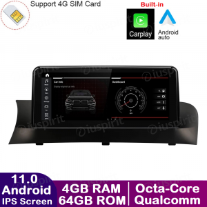 ANDROID navigatore per BMW X3 F25 2010 2011 2012 Sistema CIC 10.25 pollici CarPlay Android Auto WI-FI GPS 4G LTE Bluetooth 4GB RAM 64GB ROM