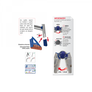 Scala Telescopica Multiposizione in Alluminio BRIKOBlu Modelli 4+4 / 5+5 -2  BB-A-2 Brichouse Caiazzo