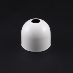 Mezzo bicchierino metallico bianco E14 Ø30 mm foro 10mm.