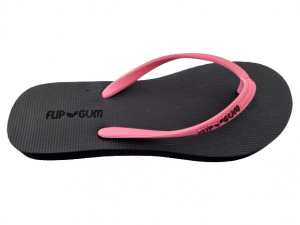 Flip Gum - Infradito da Donna Nero e Rosa 73003