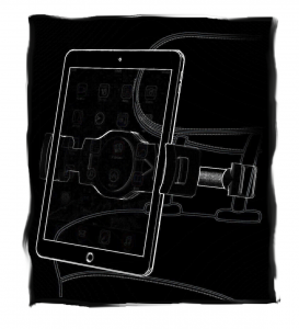 Supporto universale tablet e smartphone per sedile posteriore auto