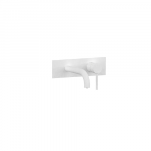 Wall-mounted washbasin unit with rectangular plate and spout L.230 mm Pepe XL Frattini