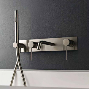 WALFRONT Salle de bains Baignoire Douche Mitigeur Douche Alimentation pour  pulvérisateurs Ensemble de tuyaux Ensemble de robinets de douche à montage  mural, Accessoires de salle de bain