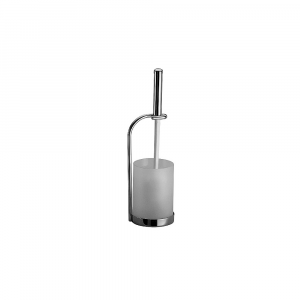 Toilet brush holder with toilet brush and glass cup ACCESSORIES Frattini