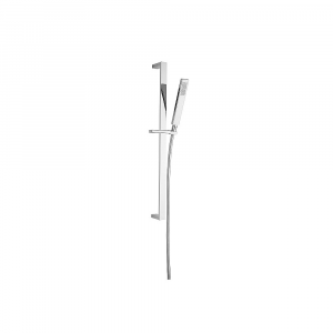 Sliding rail with handshower and 150cm double clamp flexible hose+inlet water connection Docce Frattini