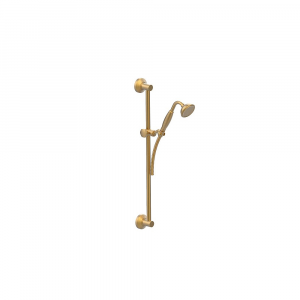 Sliding rail with handshower and 150cm double clamp flexible hose+inlet water connection Docce Frattini
