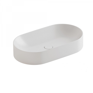 Oval ceramic countertop washbasin PIN NIC DESIGN  