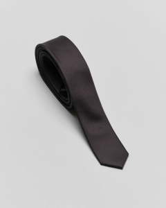 Cravatta nera in pura seta