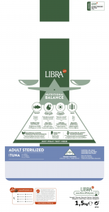 LIbra gatto ADULT STERILIZED CON TONNO1.5/ 8kg