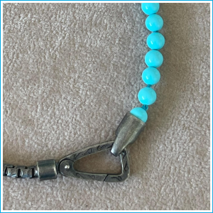 BRACCIALE ULYSSES MINI BEADS TURQUOISE AND SILVER BRACELET
